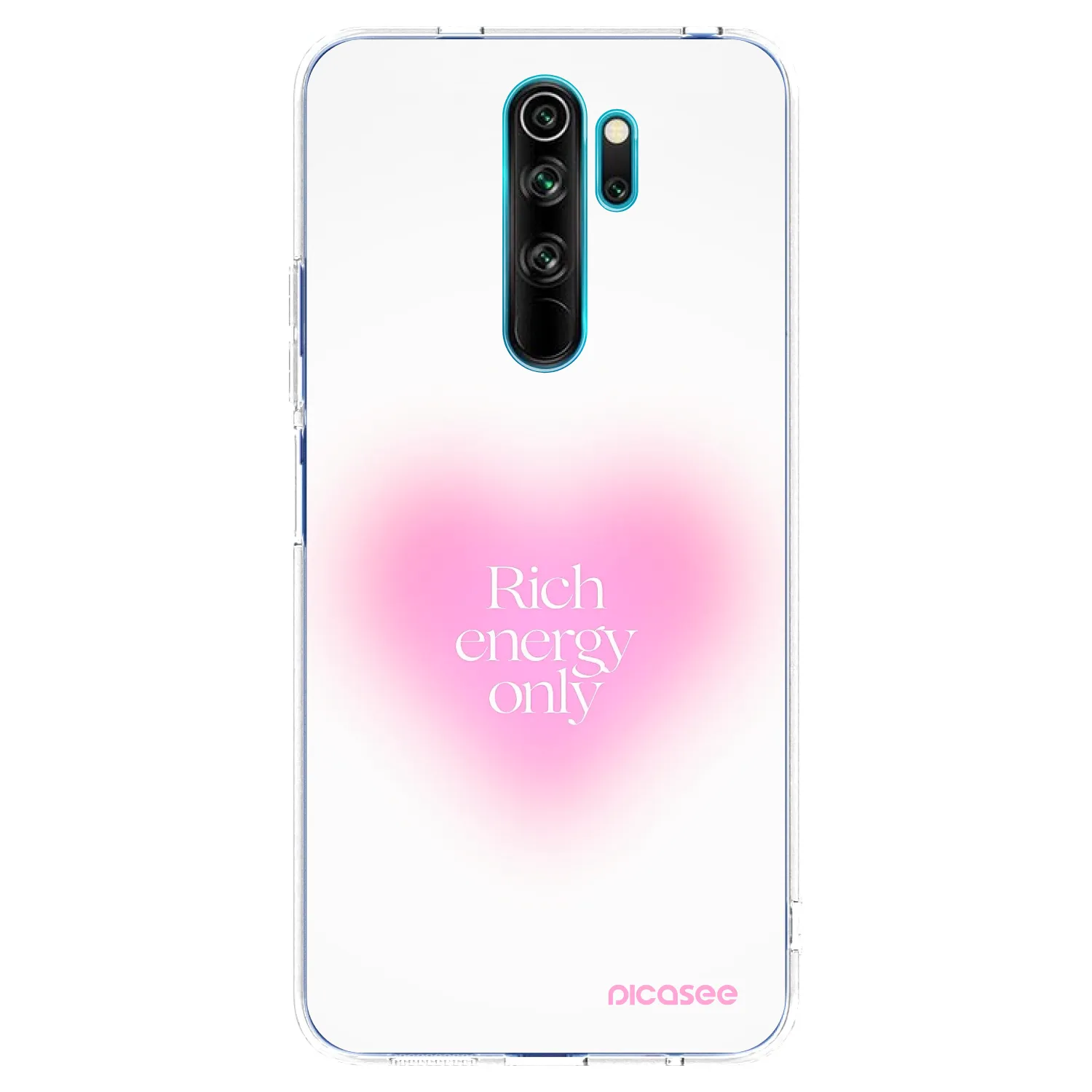Picasee Xiaomi Redmi Note 8 Pro Hülle - Transparentes Silikon - Rich Energy