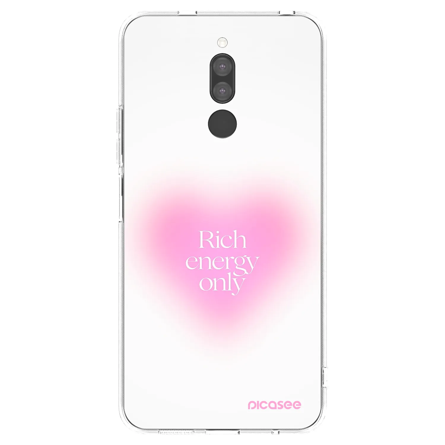 Picasee Xiaomi Redmi 8 Hülle - Transparentes Silikon - Rich Energy