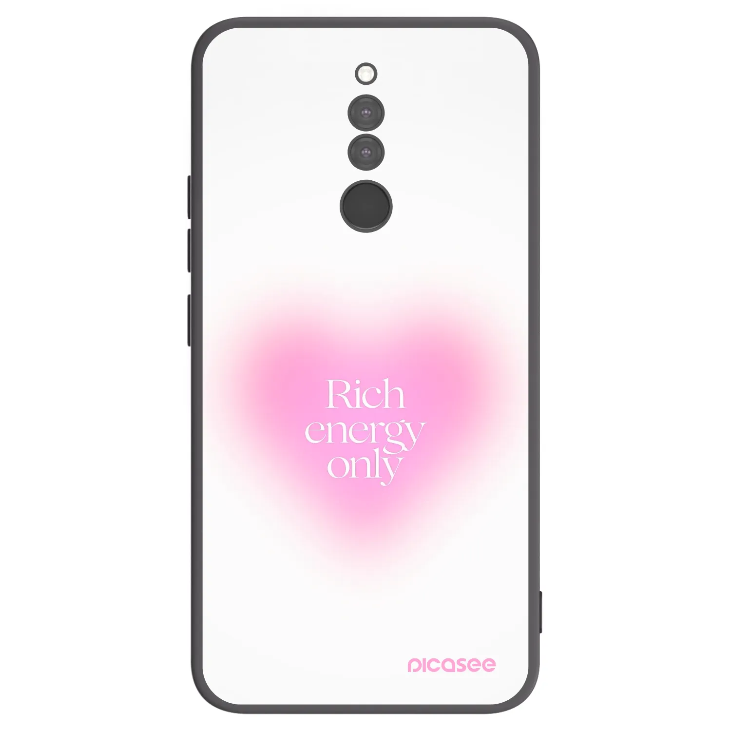 Picasee Xiaomi Redmi 8 Hülle - Schwarzes Silikon - Rich Energy