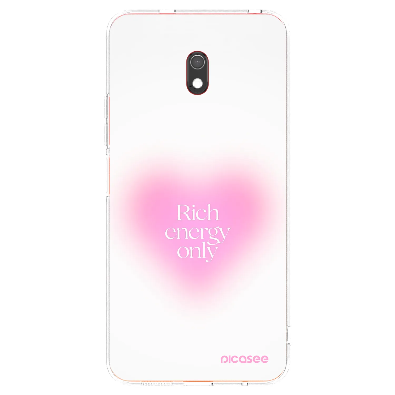 Picasee Xiaomi Redmi 8A Hülle - Transparentes Silikon - Rich Energy