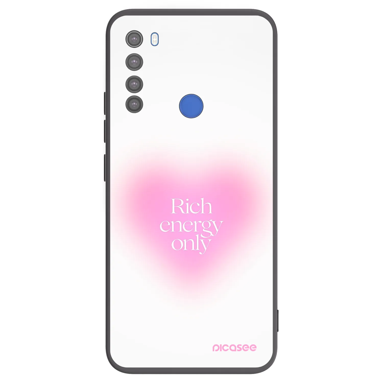 Picasee Xiaomi Redmi Note 8T Hülle - Schwarzes Silikon - Rich Energy