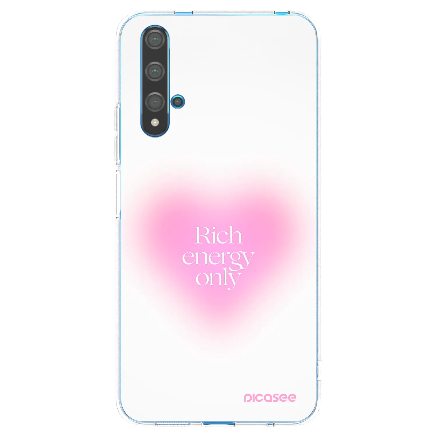 Picasee Huawei Nova 5T Hülle - Transparentes Silikon - Rich Energy