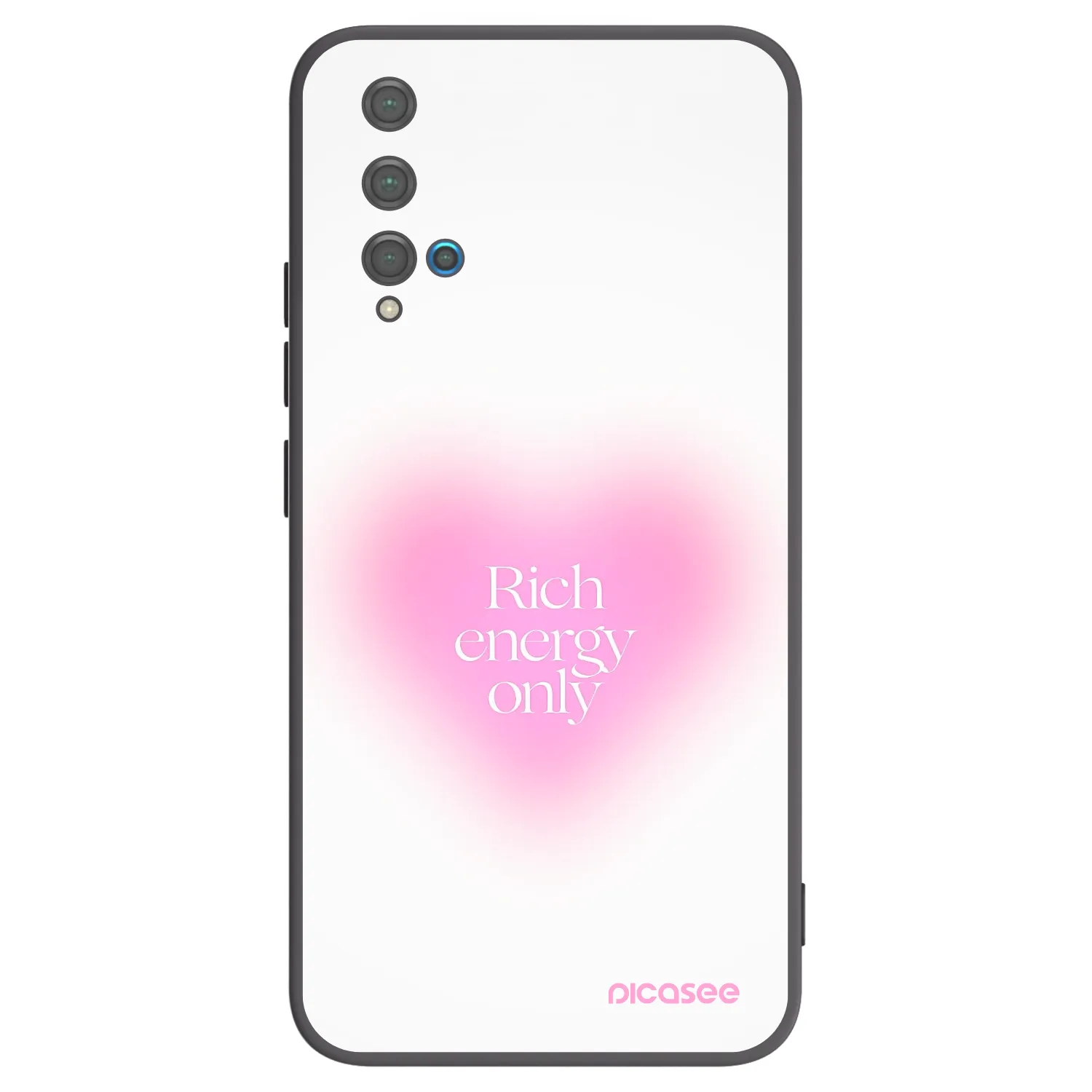 Picasee Huawei Nova 5T Hülle - Schwarzes Silikon - Rich Energy