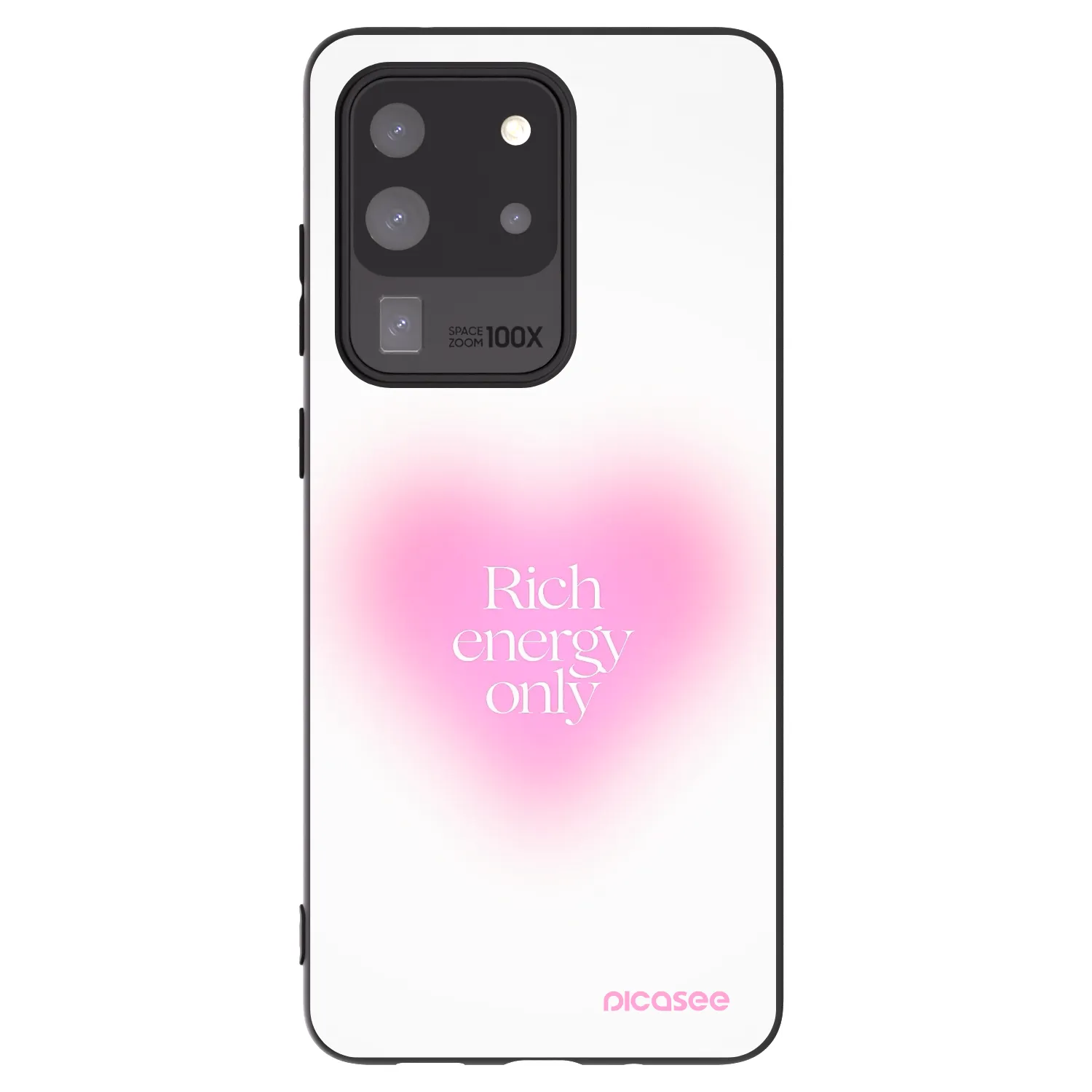 Picasee Samsung Galaxy S20 Ultra 5G G988F Hülle - Schwarzes Silikon - Rich Energy