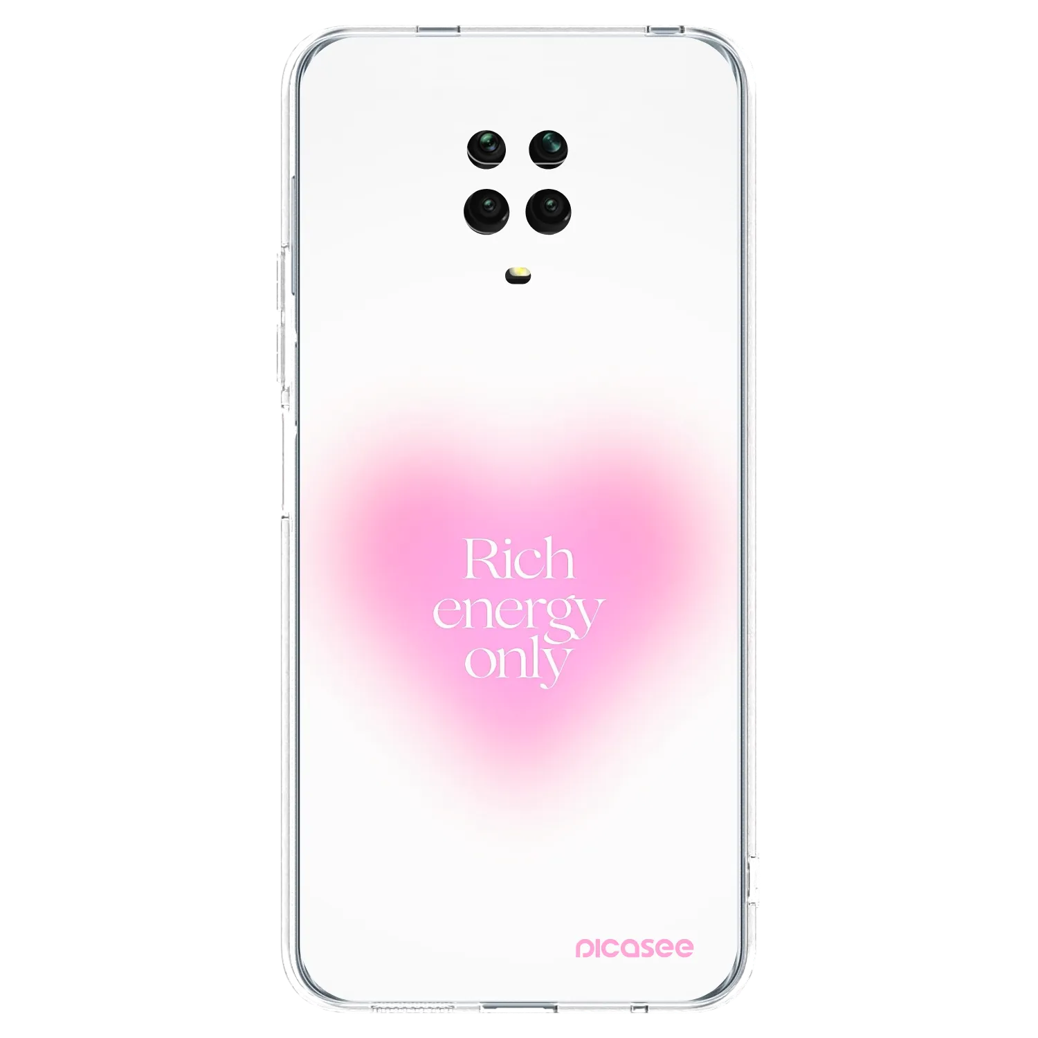 Picasee Xiaomi Redmi Note 9S Hülle - Transparentes Silikon - Rich Energy