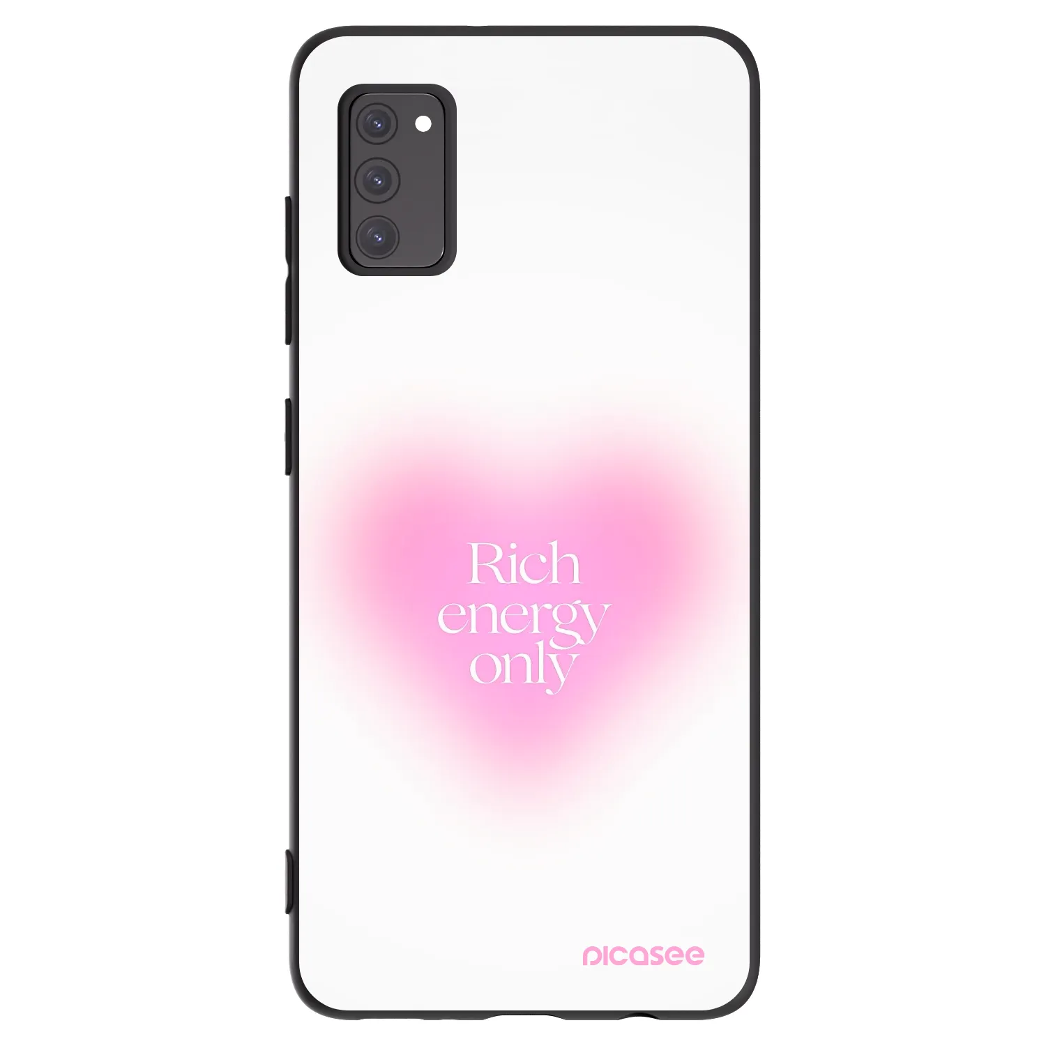 Picasee Samsung Galaxy A41 A415F Hülle - Schwarzes Silikon - Rich Energy