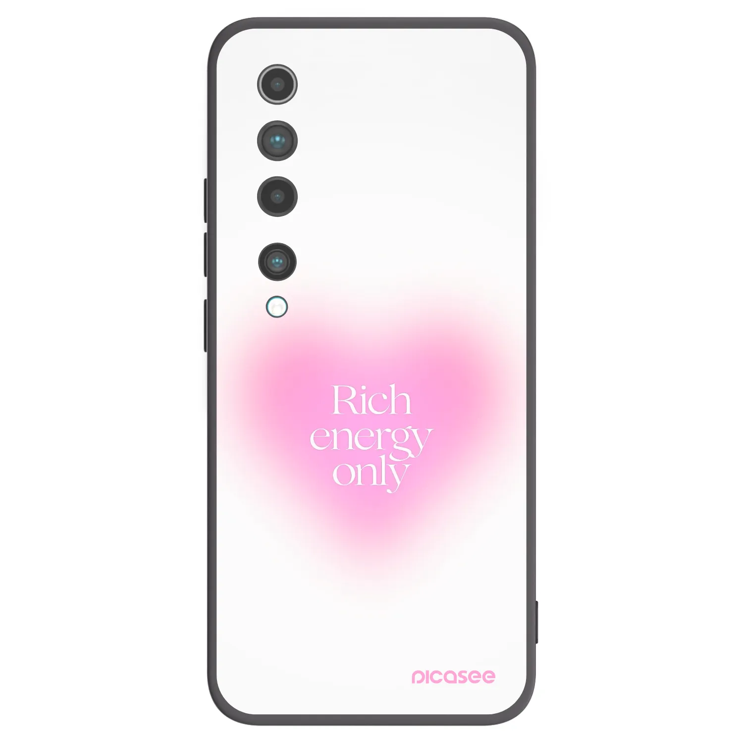 Picasee Xiaomi Mi 10 Hülle - Schwarzes Silikon - Rich Energy