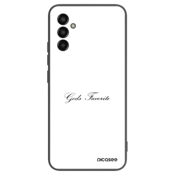 Picasee Samsung Galaxy M13 M135F Hülle - Schwarzes Silikon - Gods Favorite