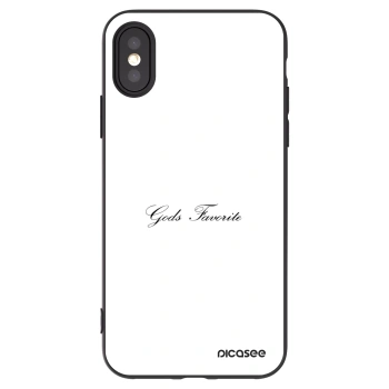 Picasee Apple iPhone X/XS Hülle - Schwarzes Silikon - Gods Favorite