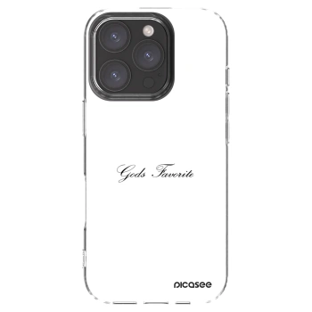 Picasee Apple iPhone 16 Pro Hülle - Transparentes Silikon - Gods Favorite