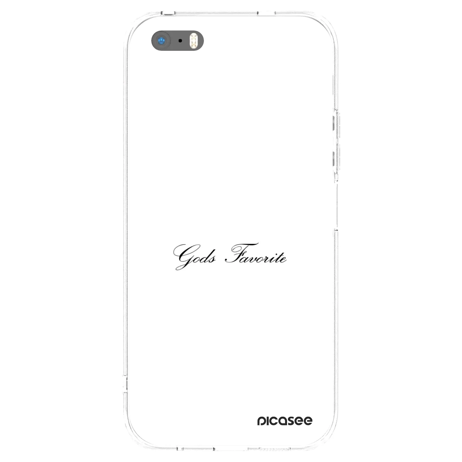Picasee Apple iPhone 5/5S/SE Hülle - Transparentes Silikon - Gods Favorite