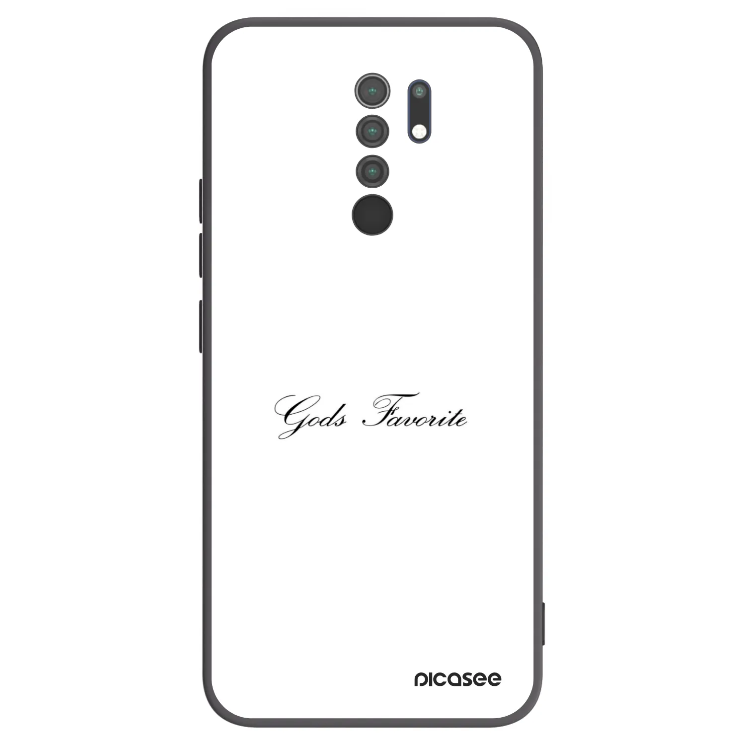 Picasee Xiaomi Redmi 9 Hülle - Schwarzes Silikon - Gods Favorite