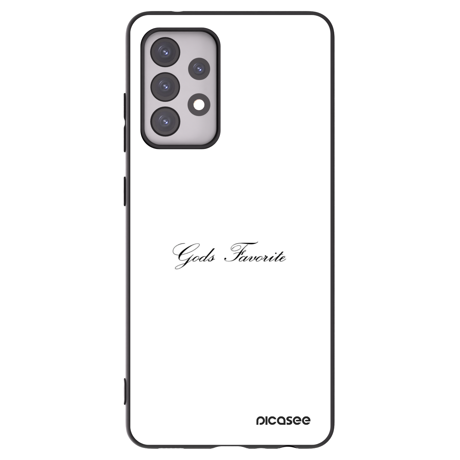 Picasee Samsung Galaxy A52 5G A525F Hülle - Schwarzes Silikon - Gods Favorite