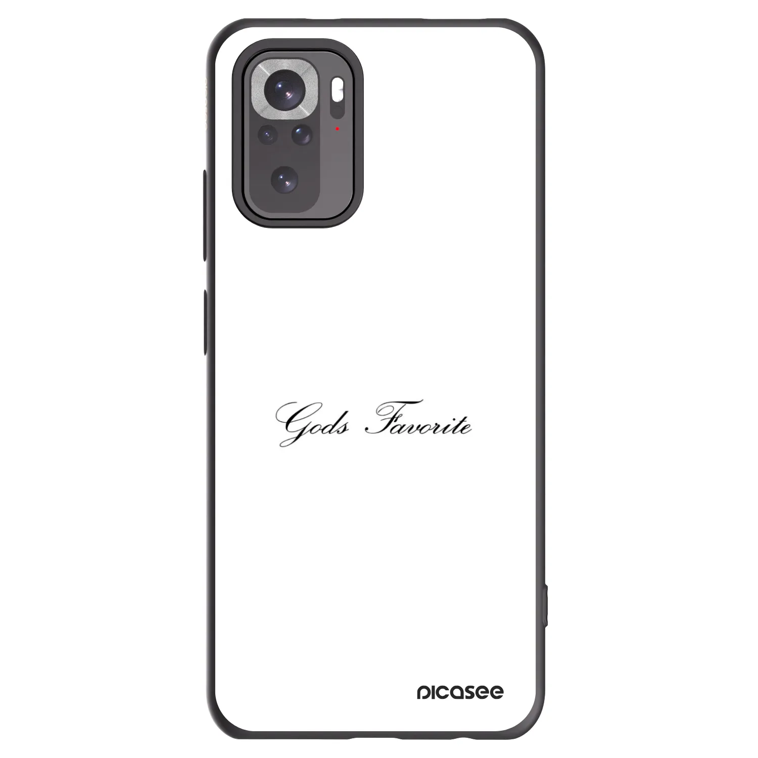 Picasee Xiaomi Redmi Note 10S Hülle - Schwarzes Silikon - Gods Favorite
