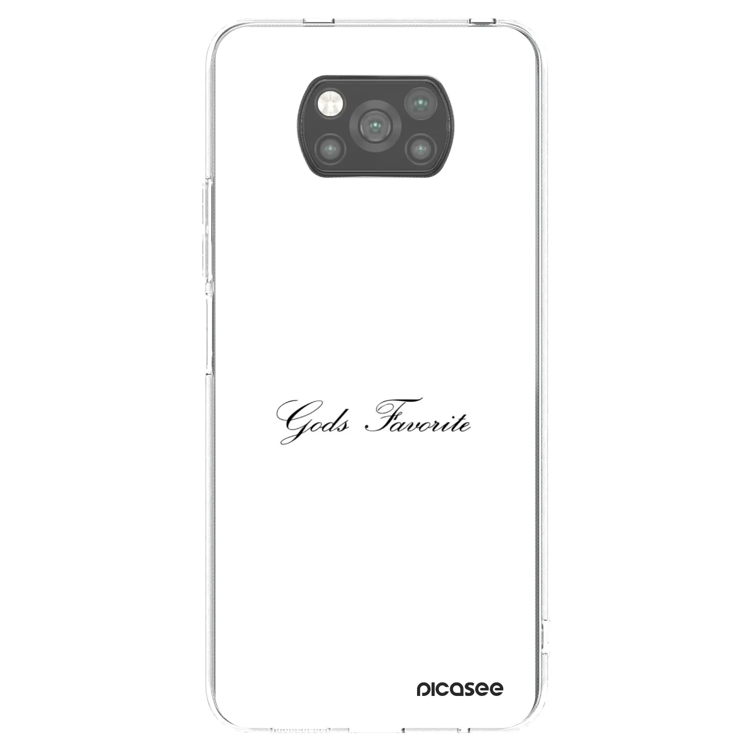 Picasee Xiaomi Poco X3 Pro Hülle - Schwarzes Silikon - Gods Favorite