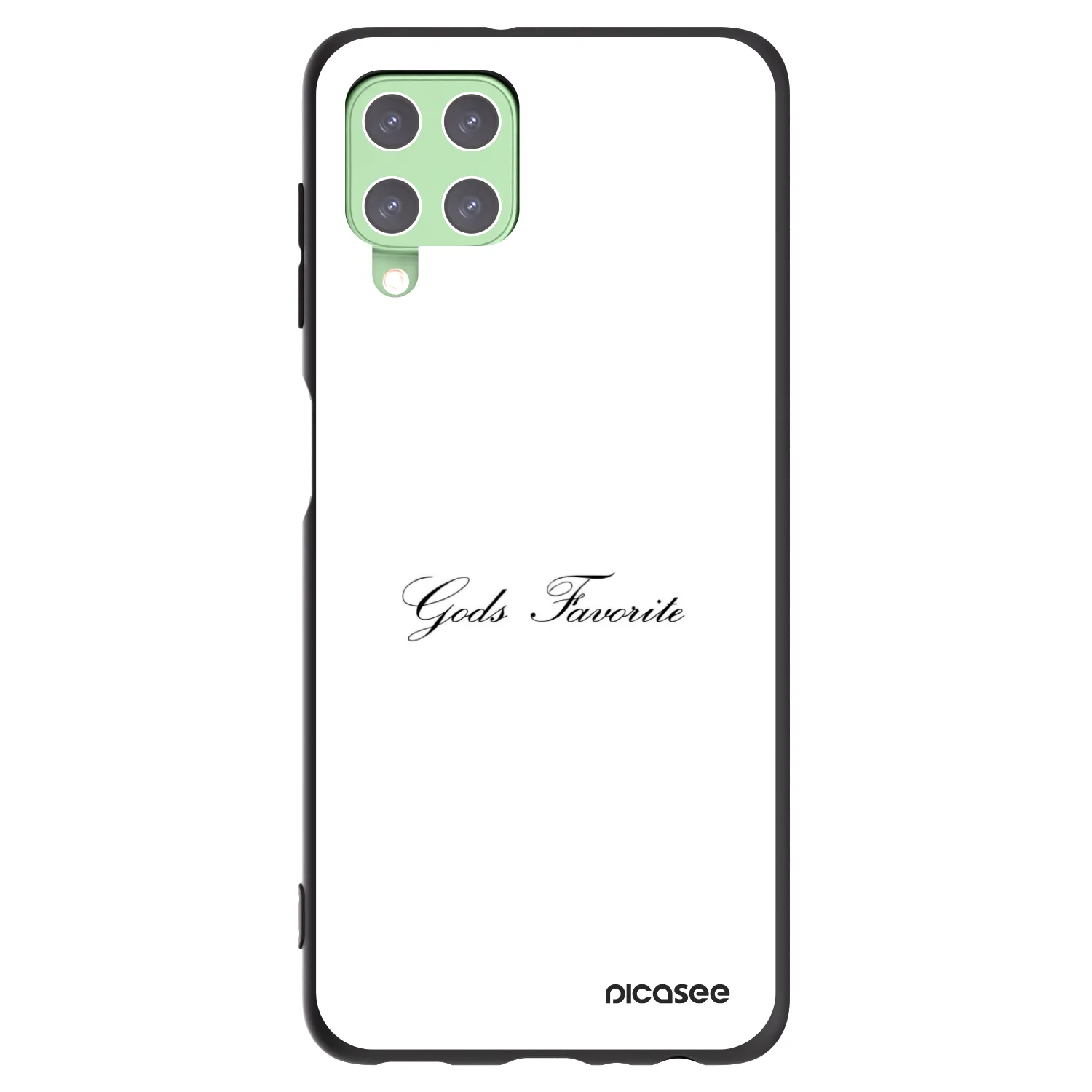 Picasee Samsung Galaxy A22 A225F 4G Hülle - Schwarzes Silikon - Gods Favorite