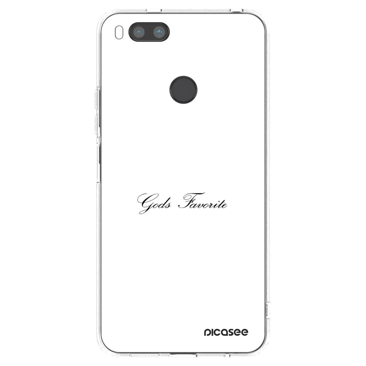 Picasee Xiaomi Redmi A1 Hülle - Transparentes Silikon - Gods Favorite