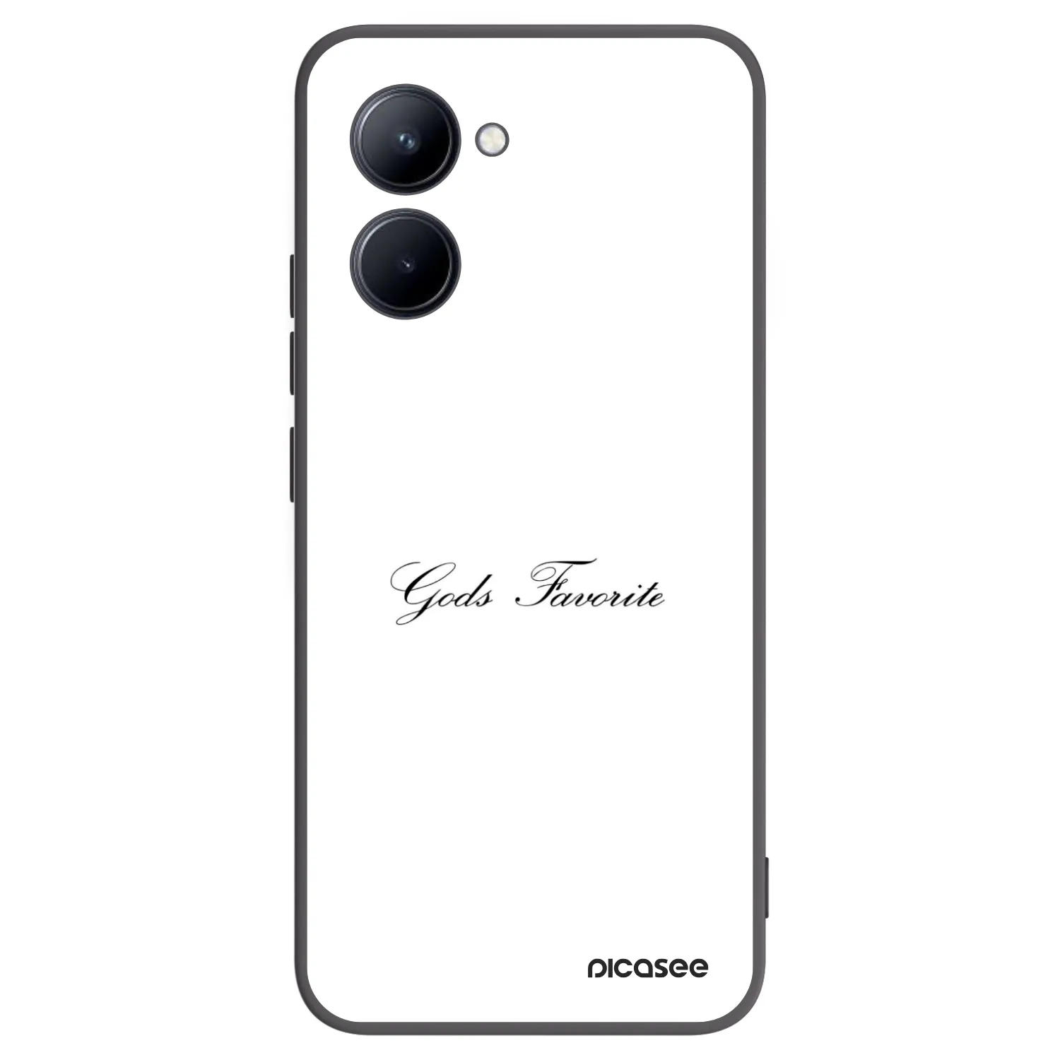 Picasee Realme C33 (2023) Hülle - Schwarzes Silikon - Gods Favorite
