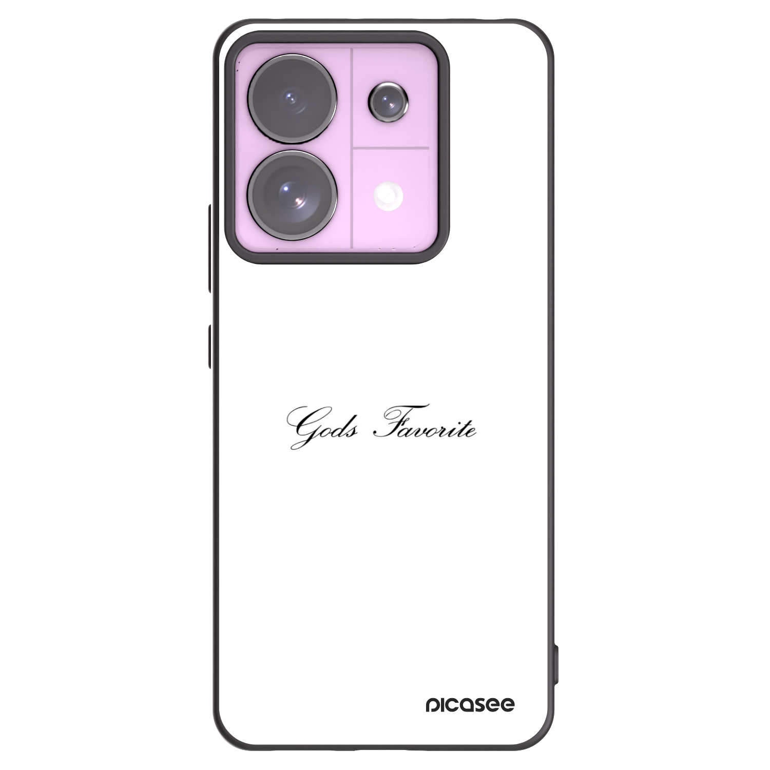 Picasee Xiaomi Redmi Note 13 Pro 5G Hülle - Schwarzes Silikon - Gods Favorite
