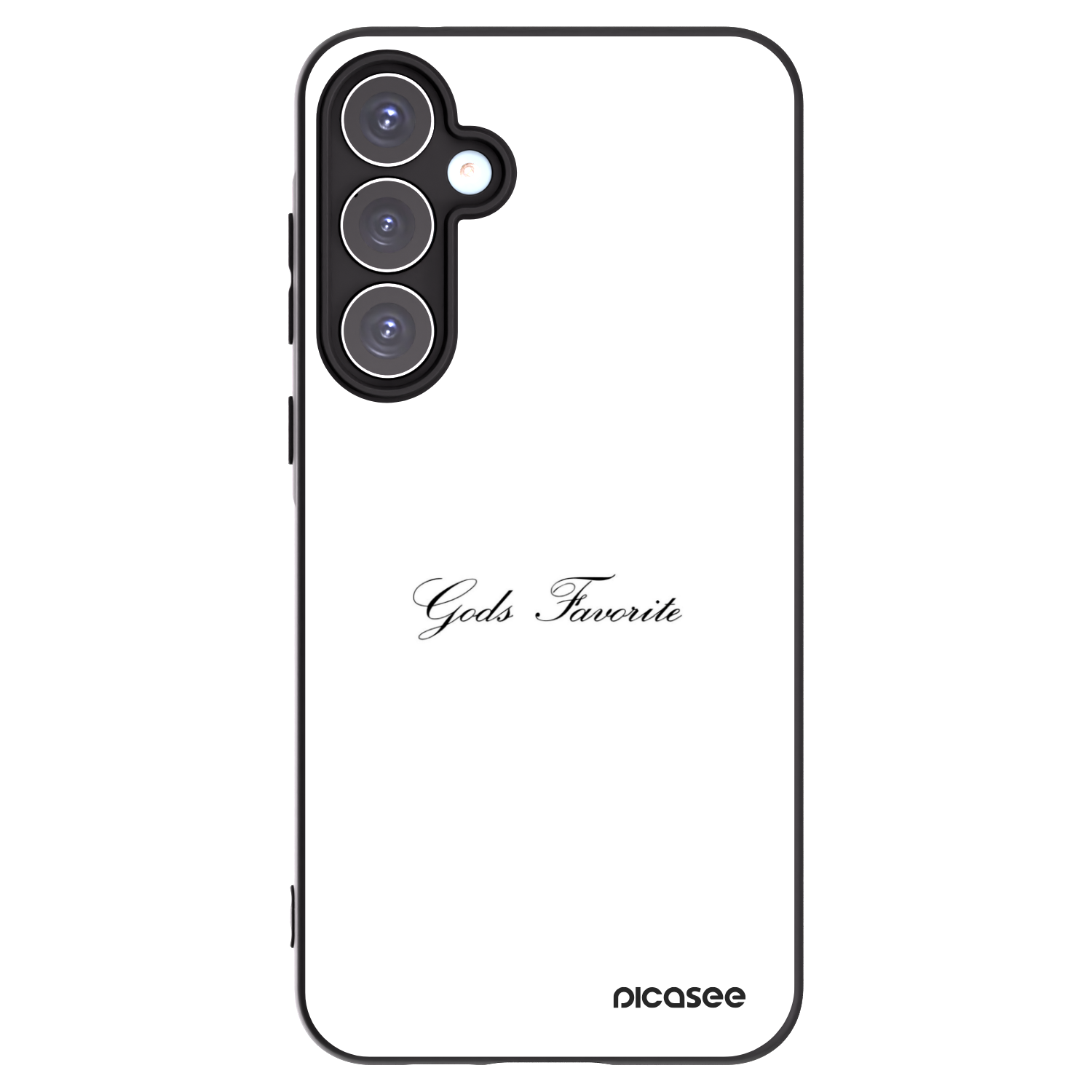 Picasee Samsung Galaxy A55 5G A556B Hülle - Schwarzes Silikon - Gods Favorite