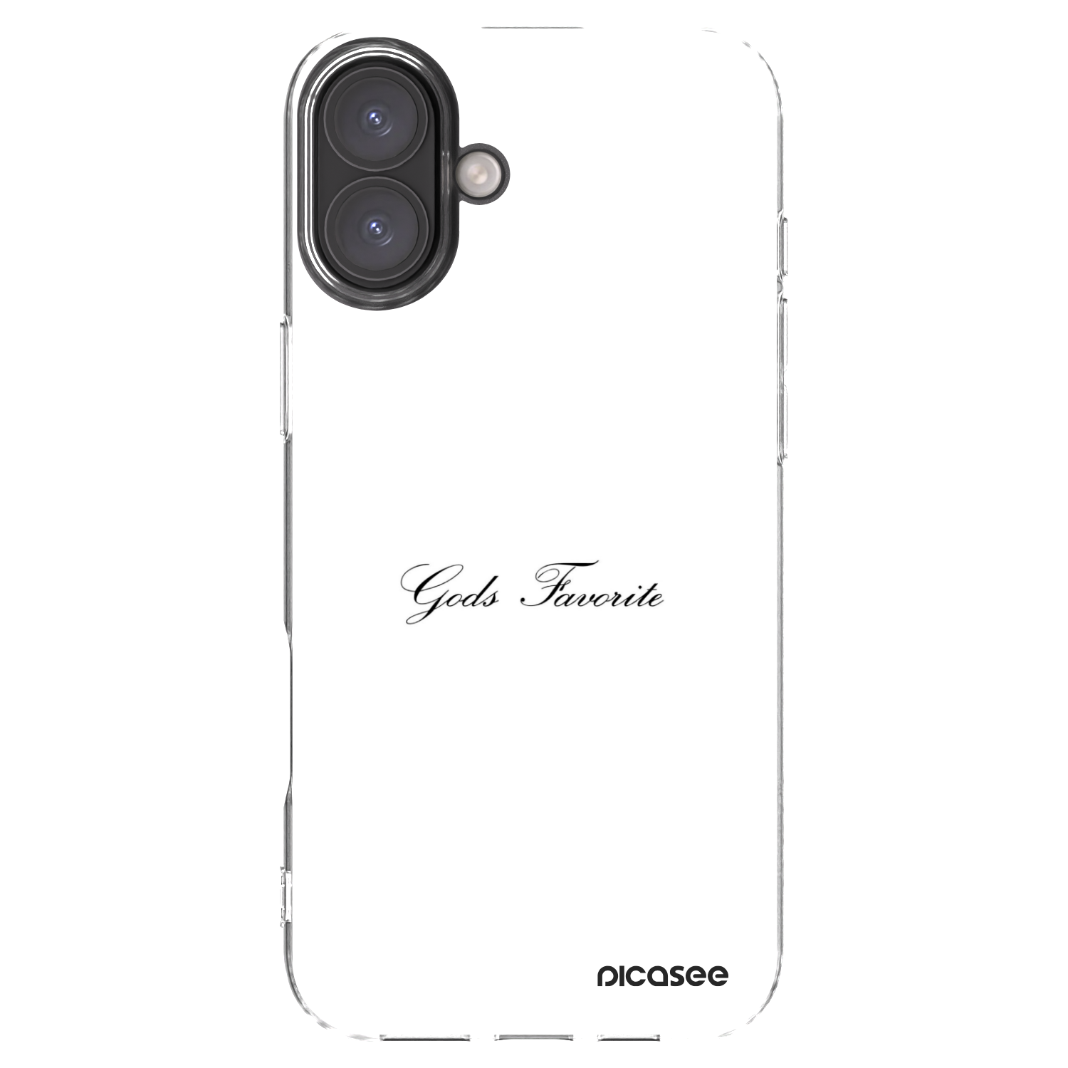 Picasee Apple iPhone 16 Plus Hülle - Transparentes Silikon - Gods Favorite