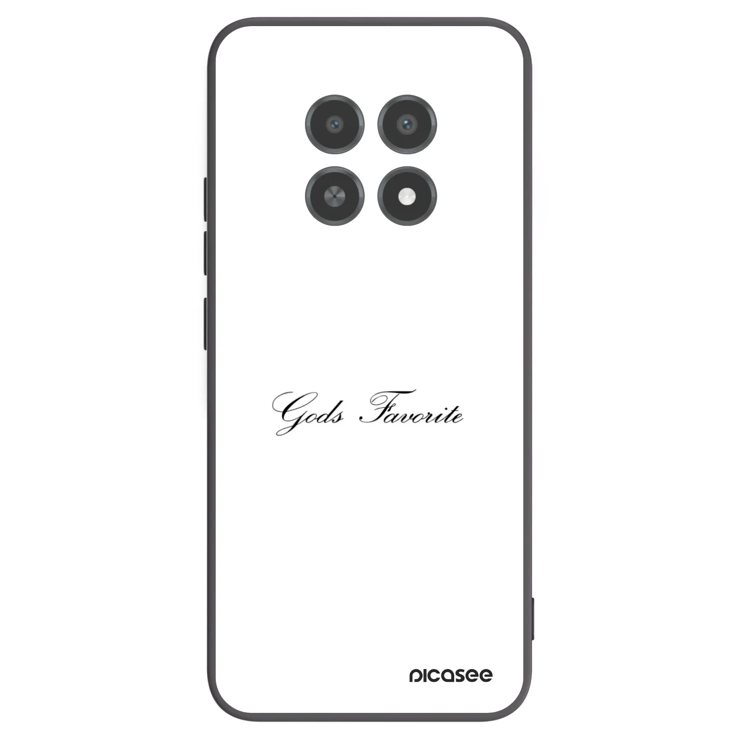 Picasee Realme 12X Hülle - Schwarzes Silikon - Gods Favorite