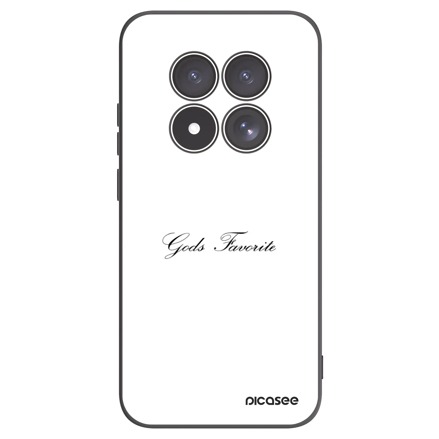 Picasee Xiaomi Redmi Note 15 Pro 4G Hülle - Schwarzes Silikon - Gods Favorite