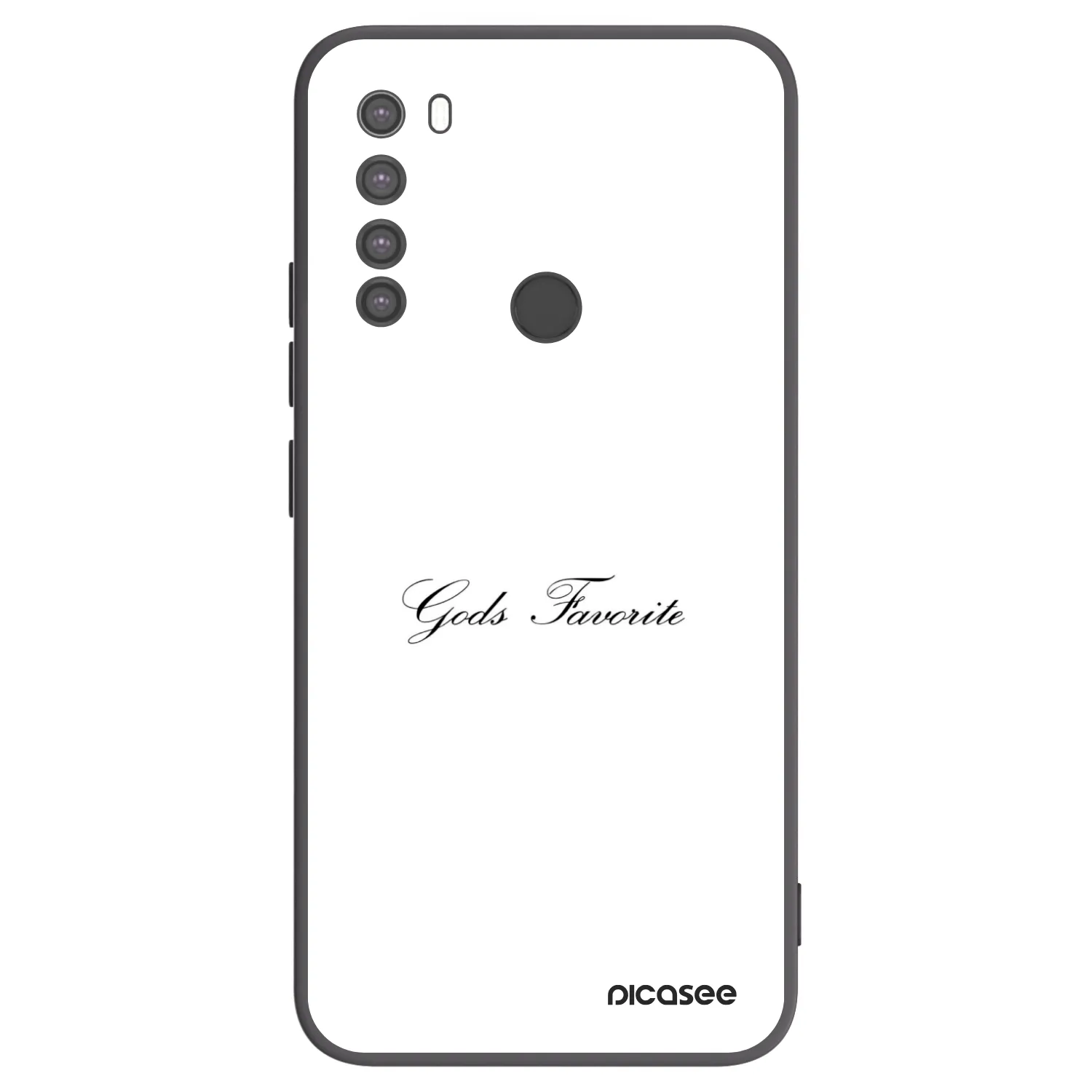 Picasee Xiaomi Redmi Note 8 Hülle - Schwarzes Silikon - Gods Favorite