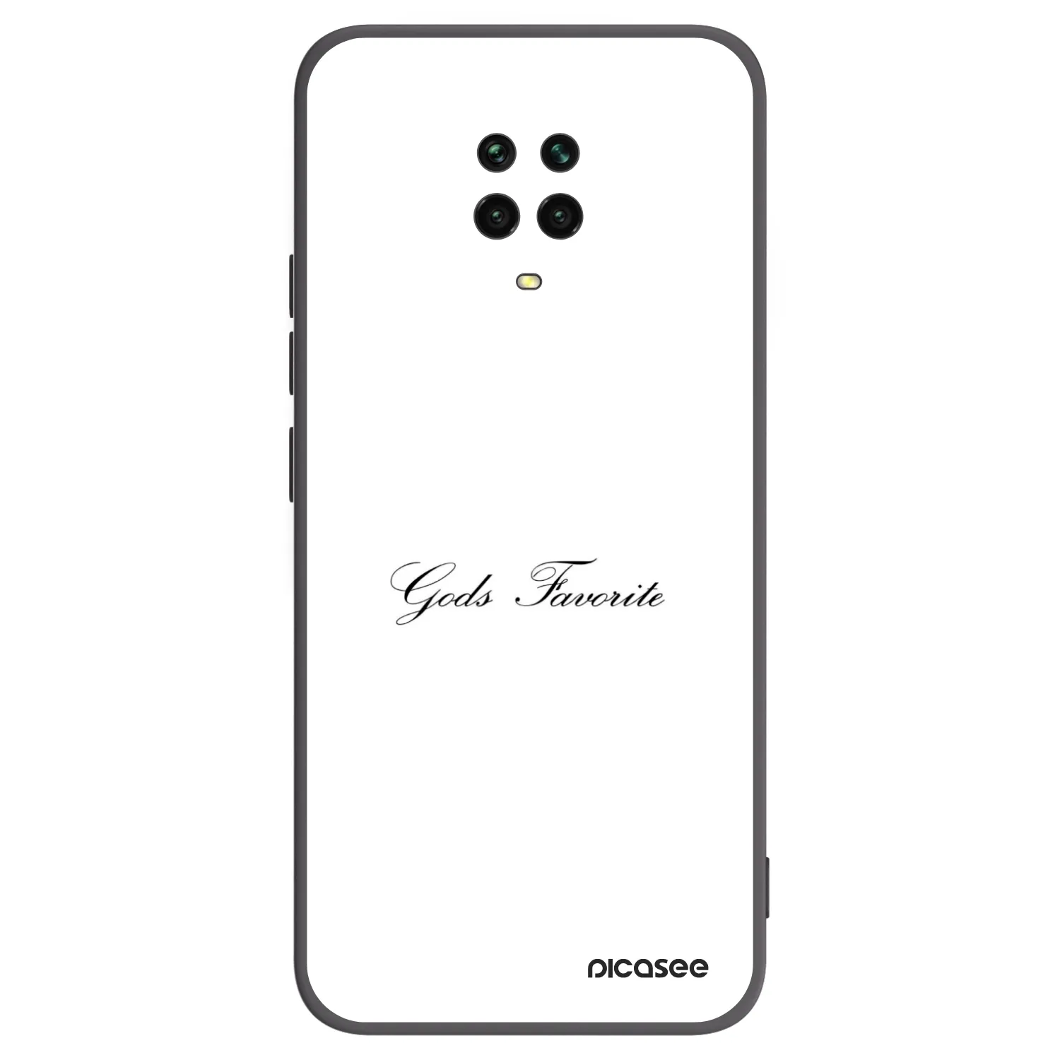 Picasee Xiaomi Redmi Note 9 Pro Hülle - Schwarzes Silikon - Gods Favorite