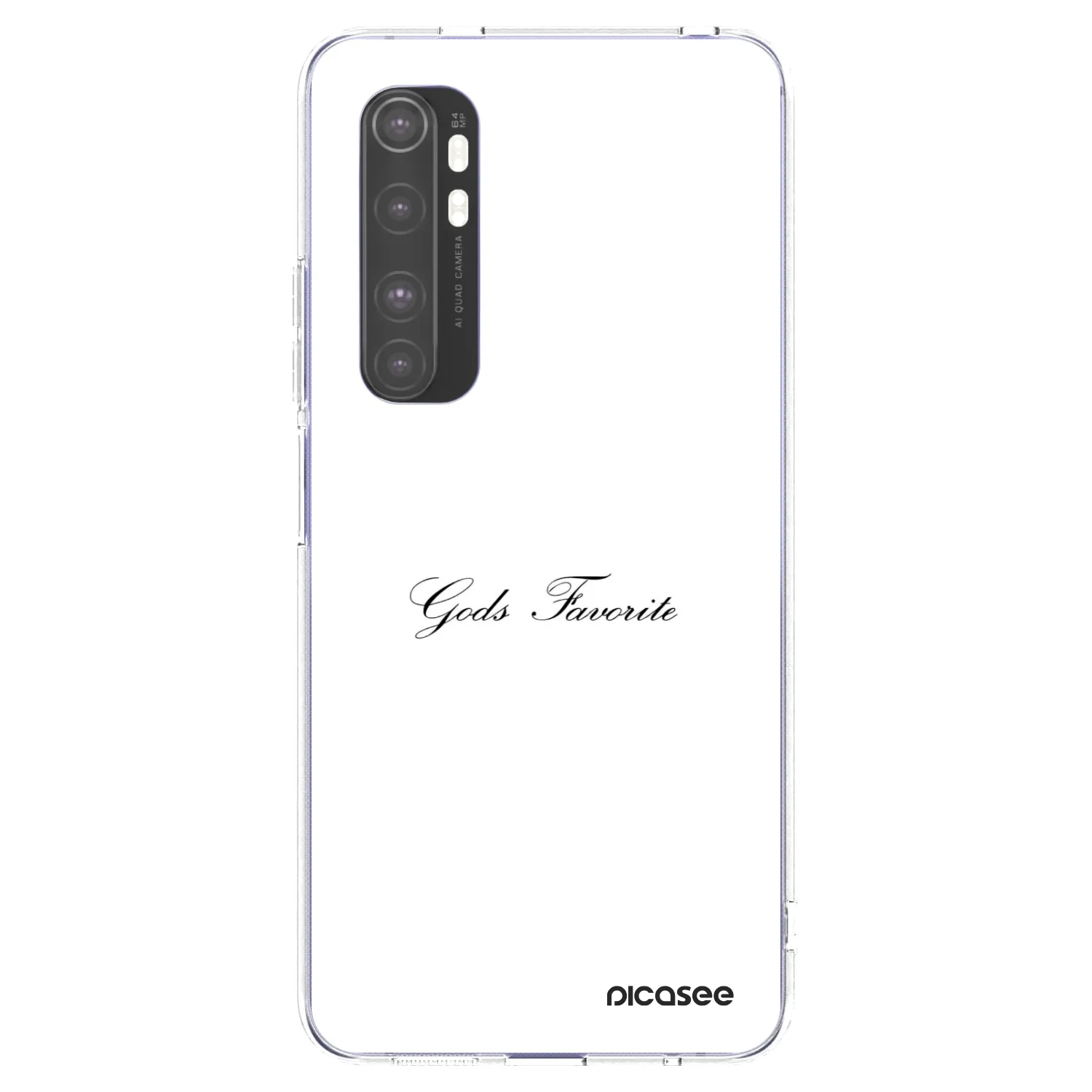 Picasee Xiaomi Mi Note 10 Lite Hülle - Transparentes Silikon - Gods Favorite