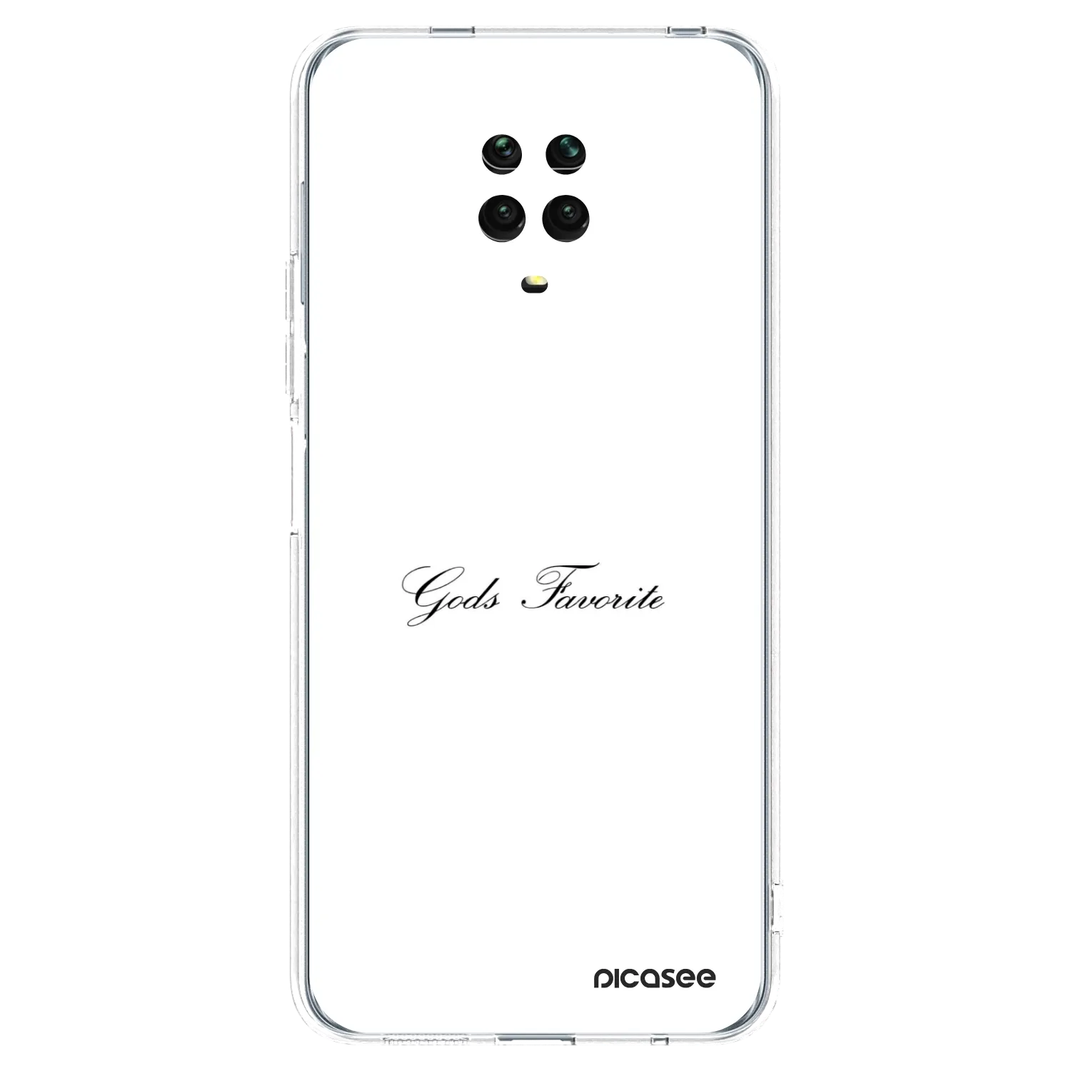 Picasee Xiaomi Redmi Note 9S Hülle - Transparentes Silikon - Gods Favorite