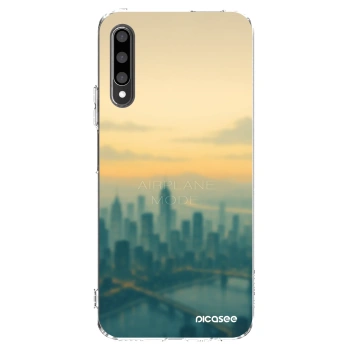 Picasee Honor 9X Pro Hülle - Transparentes Silikon - Airplane mode