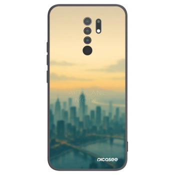 Picasee Xiaomi Redmi 9 Hülle - Schwarzes Silikon - Airplane mode