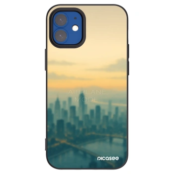 Picasee Apple iPhone 12 mini Hülle - Schwarzes Silikon - Airplane mode