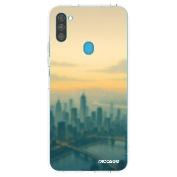 Picasee Samsung Galaxy M11 Hülle - Transparentes Silikon - Airplane mode