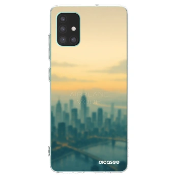 Picasee Samsung Galaxy M51 M515F Hülle - Transparentes Silikon - Airplane mode