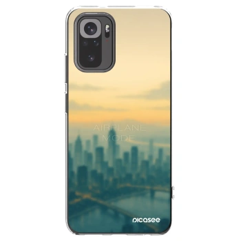 Picasee Xiaomi Redmi Note 10 Hülle - Transparentes Silikon - Airplane mode