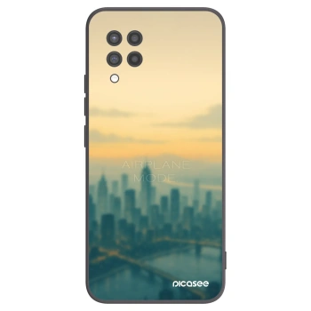 Picasee Samsung Galaxy A42 A426B Hülle - Schwarzes Silikon - Airplane mode