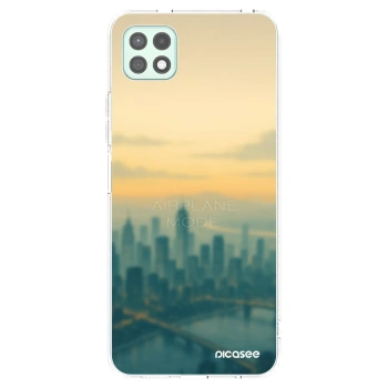 Picasee Samsung Galaxy A22 A226B 5G Hülle - Transparentes Silikon - Airplane mode