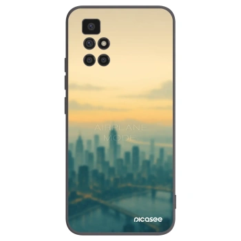 Picasee Xiaomi Redmi 10 Hülle - Schwarzes Silikon - Airplane mode