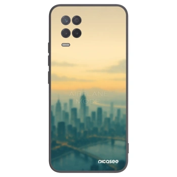 Picasee Realme 8 5G Hülle - Schwarzes Silikon - Airplane mode