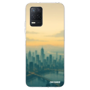 Picasee Realme 8 5G Hülle - Transparentes Silikon - Airplane mode