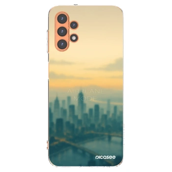 Picasee Samsung Galaxy A13 4G A135 Hülle - Transparentes Silikon - Airplane mode