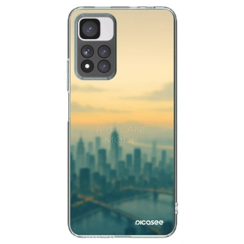 Picasee Xiaomi Redmi Note 11 Pro+ 5G Hülle - Transparentes Silikon - Airplane mode