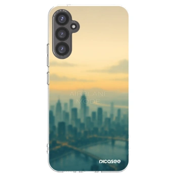 Picasee Samsung Galaxy A34 5G A346B Hülle - Transparentes Silikon - Airplane mode