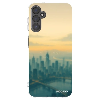 Picasee Samsung Galaxy A14 4G A145R Hülle - Transparentes Silikon - Airplane mode