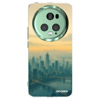 Picasee Honor Magic5 Pro Hülle - Transparentes Silikon - Airplane mode
