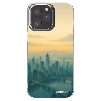 Picasee Apple iPhone 15 Pro Max Hülle - Transparentes Silikon - Airplane mode