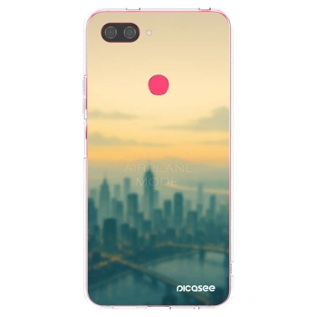 Picasee Xiaomi Mi 8 Lite Hülle - Transparentes Silikon - Airplane mode