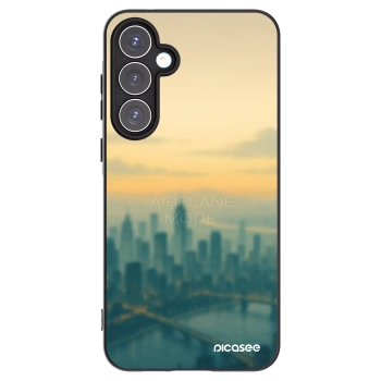 Picasee Samsung Galaxy A55 5G A556B Hülle - Schwarzes Silikon - Airplane mode